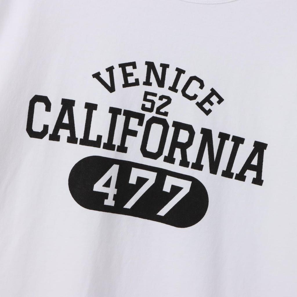 Short Sleeve Short Sleeve Round Neck Cotton COTTON USA Graphic Print SHORT SLEEVE Basic White x Black [Champion] T-shirt 100% T-SHIRT Men's C3-B344