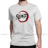 Vintage Demon Slayer Anime T Shirt Men Round Collar 100 Cotton T Shirt Short Sleeve Tees