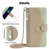 For Motorola Edge 40 Neo 5G Case PU Leather Makeup Mirror Cover with Crossbody Strap