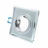 Square Glass Ceiling Light. Color: Silver