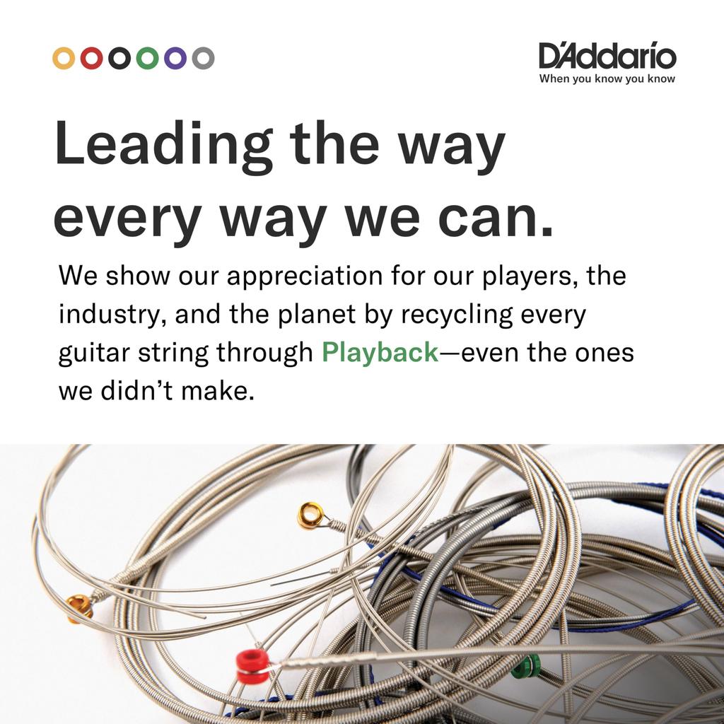 Phosphor Bronze Acoustic Guitar Pack of 10 D'Addario Strings, Medium, .013-.056, EJ17-10P,