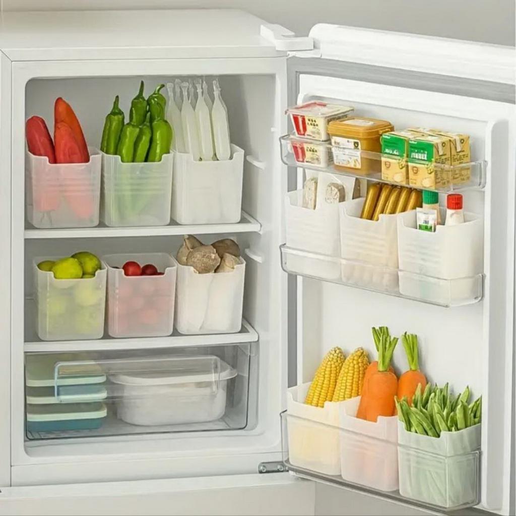 Refrigerator Side Door Storage Box Freshness Preservation Sub-Packing And Finishing Check Home Appliance Organizer