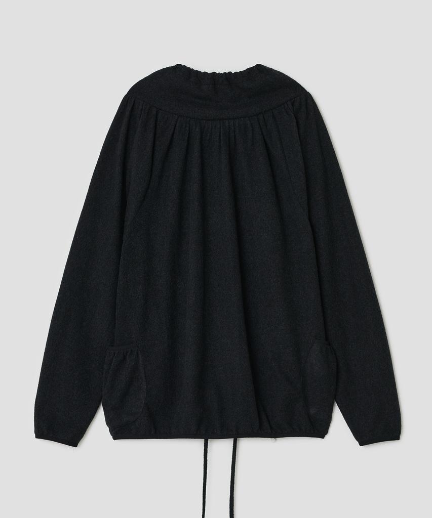 TYPESERVICE Vintage Zip Pocket Top [Black]