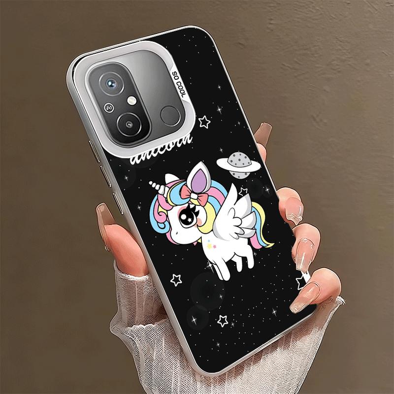 Pink Unicorn Rainbow Shockproof Phone Case for Xiaomi Poco X7 X6 X5 X3 Pro F7 Ultra M8 Redmi 15C 15 14C 13C 12C 10C 13 12 10