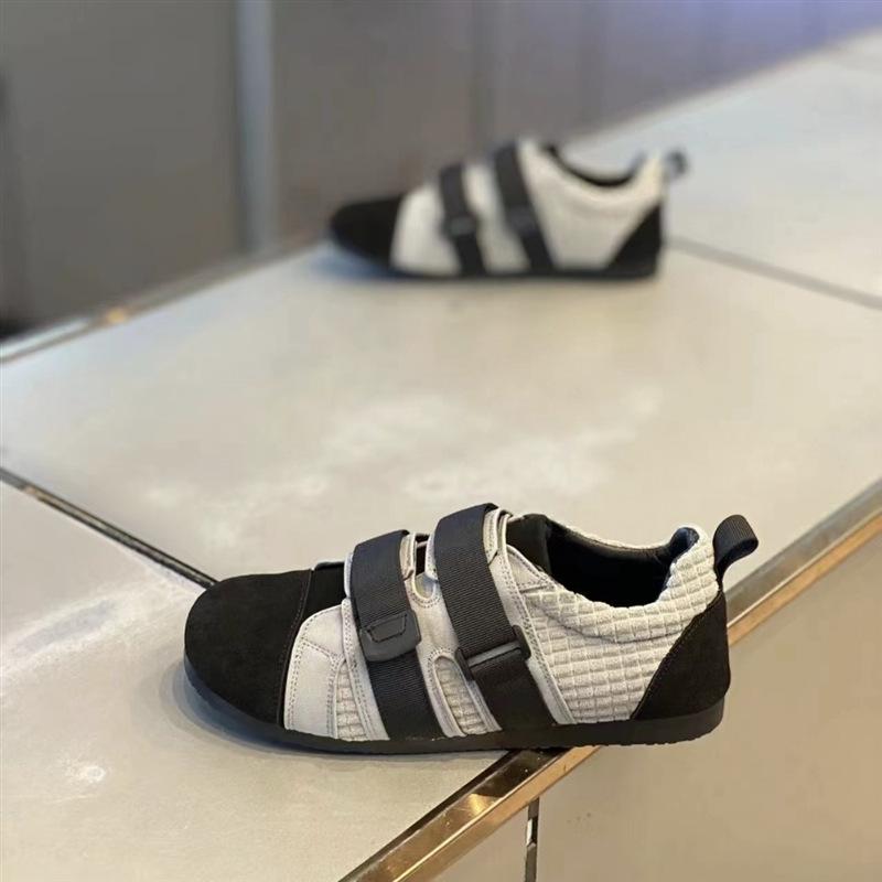 Board shoes spring new Velcro comfortable leather surface low-top casual trendy bm