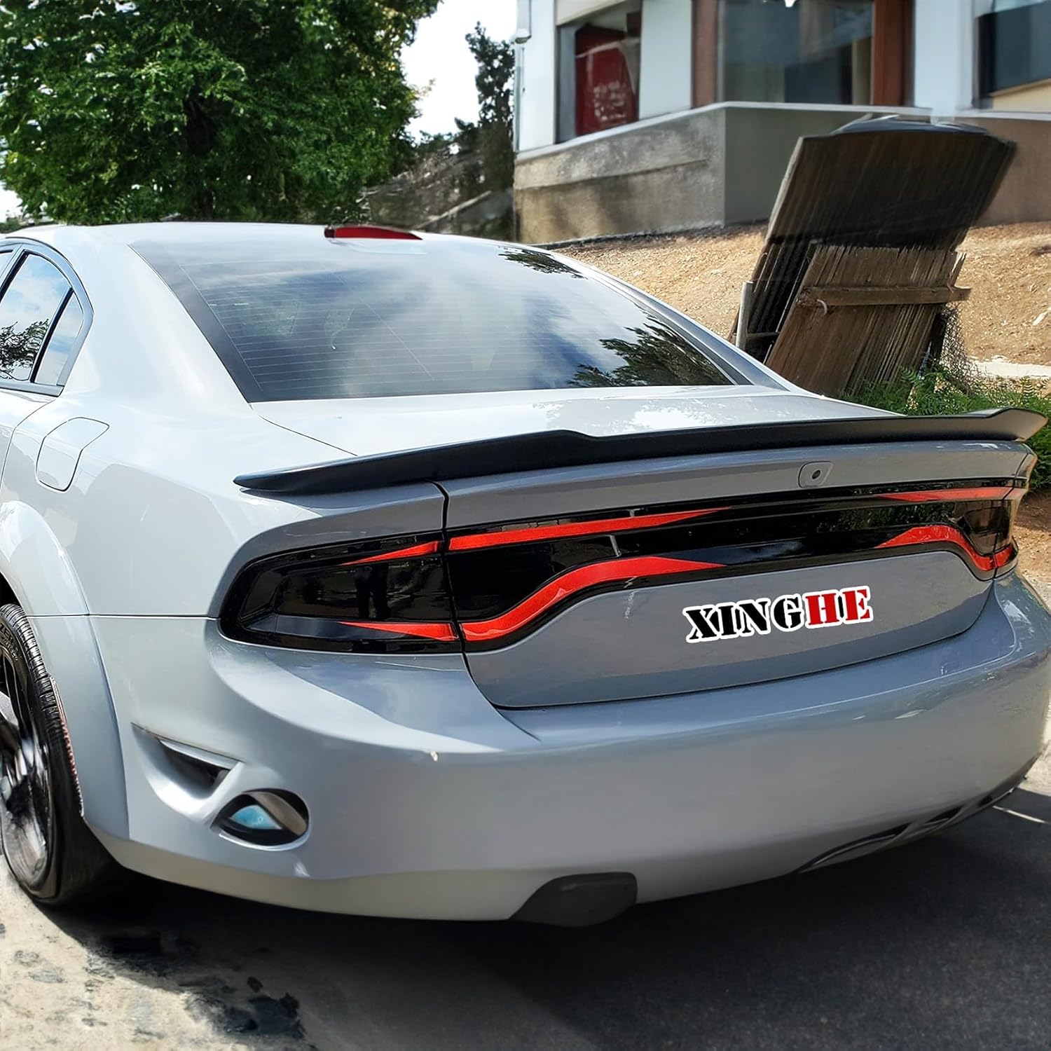 

Xinghe for Dodge Charger 2015-2024 Tail Light Race Track Bat Vinyl Overlay Decal Cover Gloss Black, for Dodge Charger Exterior Accessories,