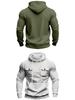 Men's American Style Heavyweight Plus Velvet Hooded Outdoor Workwear Sweatshirt - Multi-Pocket, Long Sleeve, Autumn/Winter Warmth