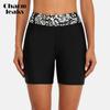 Women Swim Trunks Bottom Build-in Brief Swimwear Briefs Swimming Tankini Bottoms Color Block