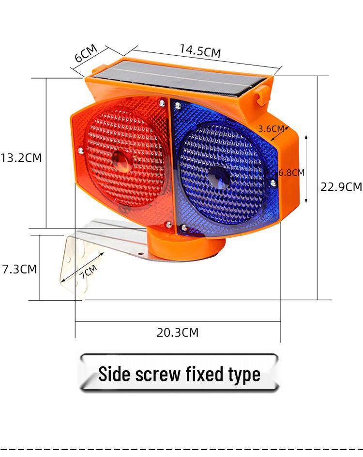 Solar LED Strobe Warning Light for Road Construction and Safety Cones
