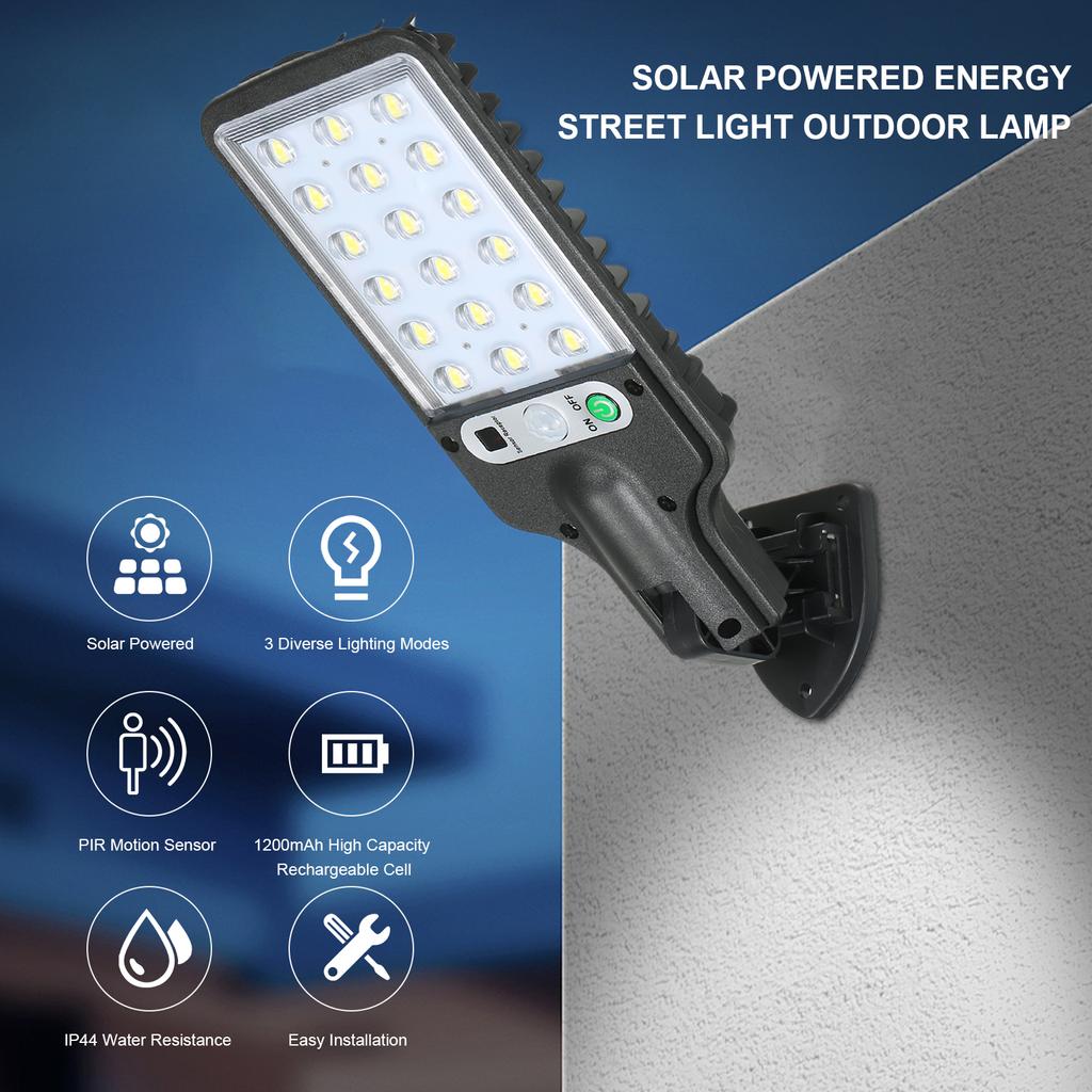30PCS COB Solar Powered Energy Street Light Outdoor Lamp Sensitive Light Control/ PIR Motion