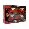 4Pcs Fire Truck Model Set Detachable Simulation Innovative DIY Fire Engine Toy Set for Kids Children