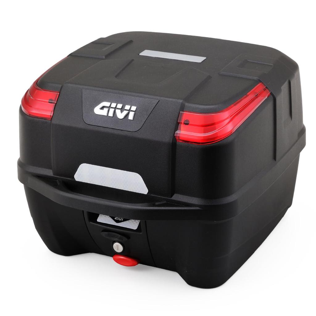 Givi Monolock Motorcycle Rear Box, 33L, ATLAS Series B33NM, Red Lens, 28828
