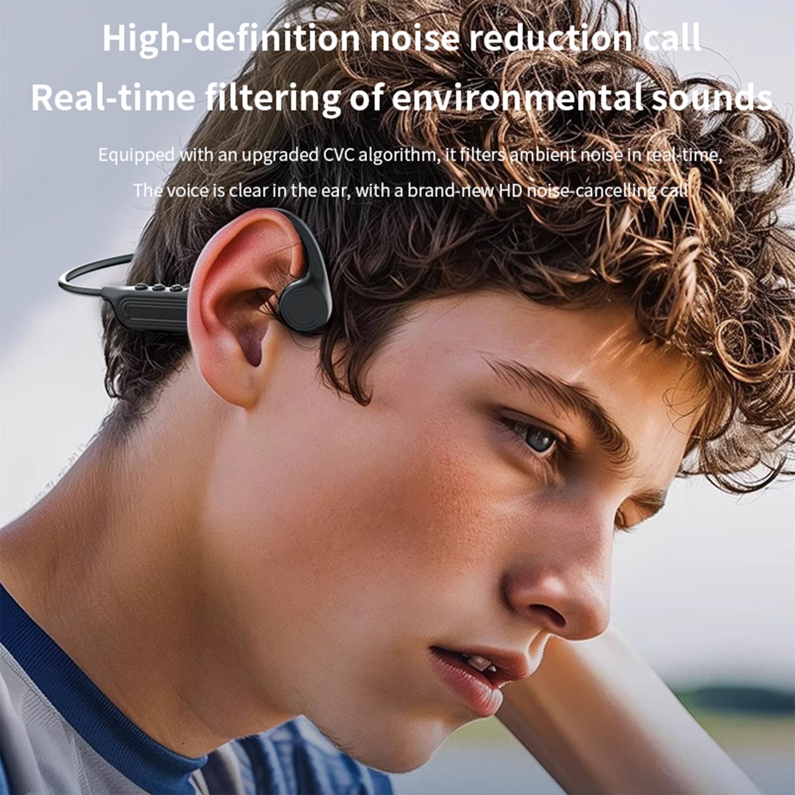 

Sports Bluetooth-compatible Headphones IPX5 Waterproof Bone Conductions Sound Secure for Swimming Running Cycling 1