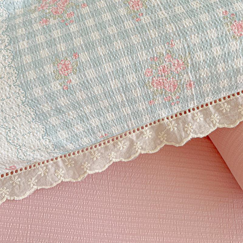 Princess Bedding Set Ruffle Lace Quilt Cover Romantic Bedclothes Woman Girls Home Decor Duvet Cover Set Korean Style Floral