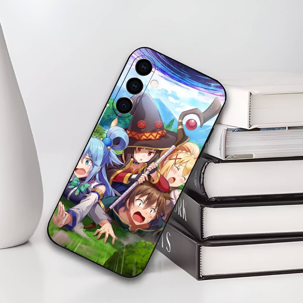 

Kono Subarashii Sekai ni Shukufuku wo Phone Case For Samsung Galaxy A73,A72,A71,A70,A53,A52,A51,Soft Silicone Black Cover Samsung a41