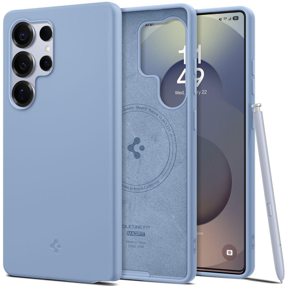 Spigen Silicone Fit Mag Magsafe Galaxy S25 Ultra Saphirblau