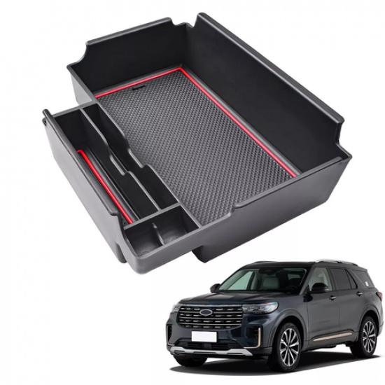 NEW For Ford -2025 Explorer Car Center Armrest Storage Tray Organizer Box