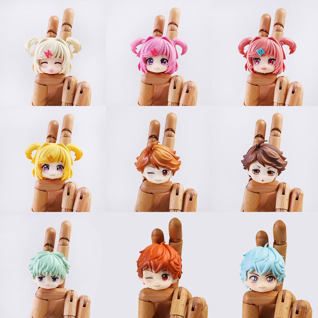 Ob11 Puppe Plastik Haarersatz Puppenhaar Kopfschimmel Zubehör Für Obitsu11 Gsc Körper 1/12 BJD Kopfschale Puppenkörper Junge Mädchen