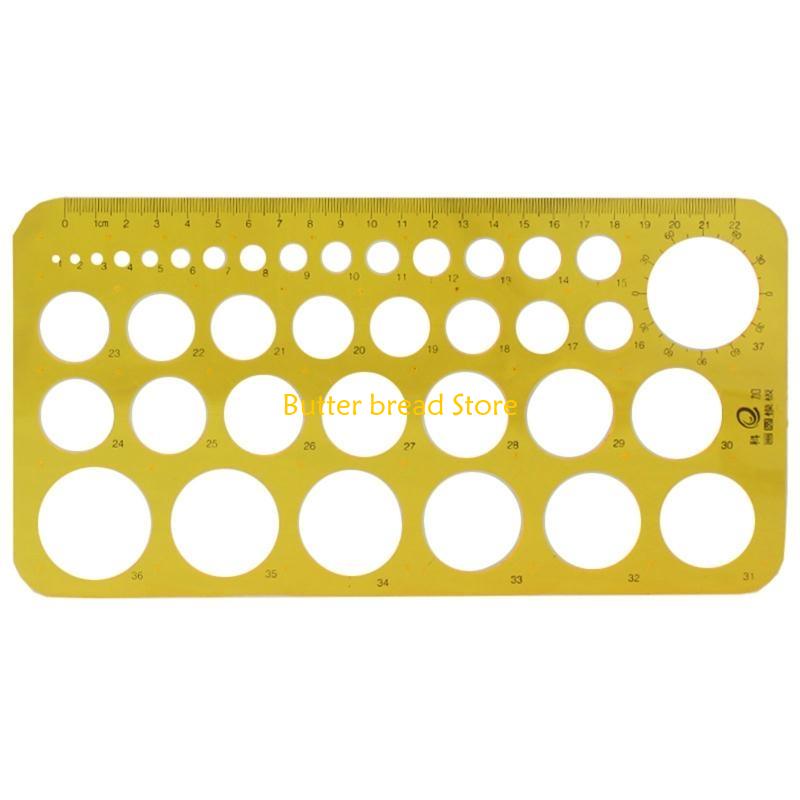 W89C Multi-Function Measuring Ruler Drawing Template Plastic Rulers for School Office