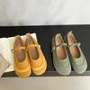 Fashion Single Shoes 2025 Spring and Autumn New Soft Sole Slip-on Slip-on Shoes Color Block Flat Sole Women