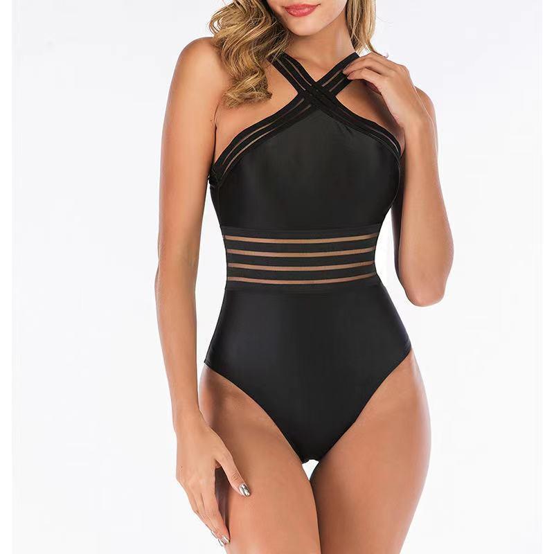 Damen Bauchkontrolle Monokini Einteiliger Badeanzug Badeanzug Schwimmkostüm