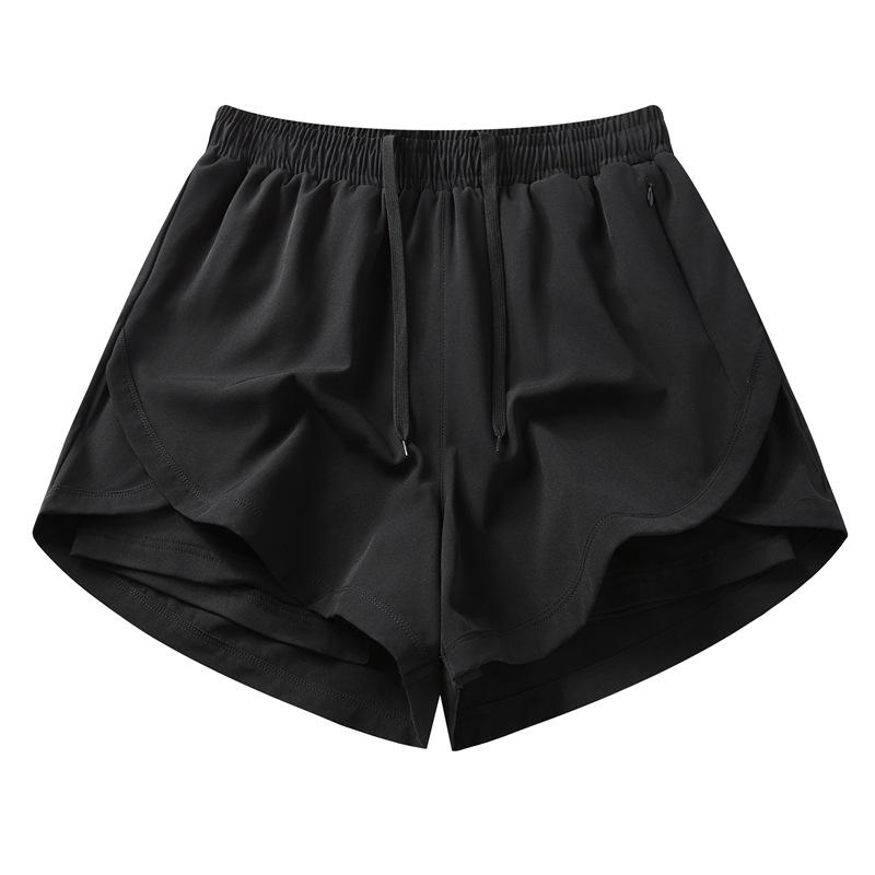 

Беговые шорты, женские брюки три четверти, одежда для спорта на открытом воздухе и фитнеса, быстросохнущие брюки XS чёрный