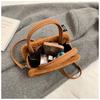 Cute Plush Cat Women's Shoulder Bags Faux Lamb Wool Ladies Purse Handlbags Winter Fashi Female Small Handle Messenger Bags
