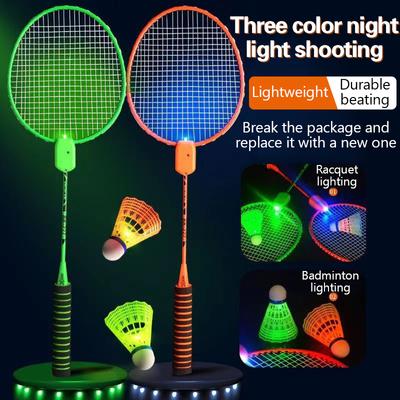 Luminous Badminton Balls Led Foamed Plastic Sport Badminton Colorful Light-Up Shuttlecocks Children Led Badminton Set