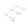 10 Pieces Paper Clip Metal Journaling Paper Clamps Office Paperclips for Paper Document Note Sorting and Organizing 88mm