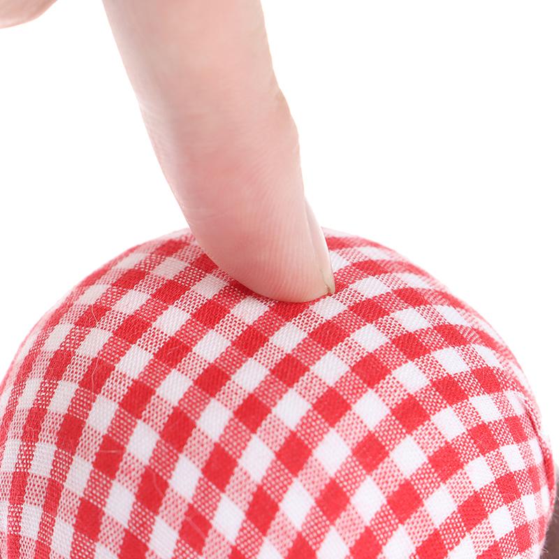 1Pc w kształcie kuli Craft igła poduszka z drewnianym dnem domu narzędzia do szycia