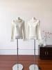 Elegant Off-White Lace Collar Court-Style Shirt - Autumn/Winter Korean Fashion for Women