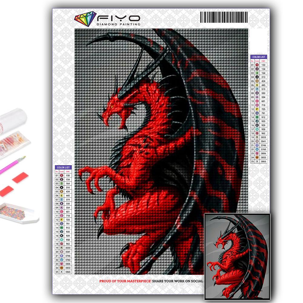 Cross Stitch Kit DIY Diamond Embroidery European Dragon Diamond Painting Home Decor