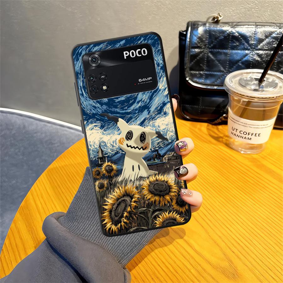 Funny Pokemon Mimikyu Funda Phone Cover Case for Xiaomi Poco F8 M3 M4 M7 Pro F1 C71 M5 F3 C50 C75 X3 X4 X5 X7 Pro C61