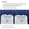 Sterling Silver S925 Starfish Necklace: Elegant European & American Style for Women