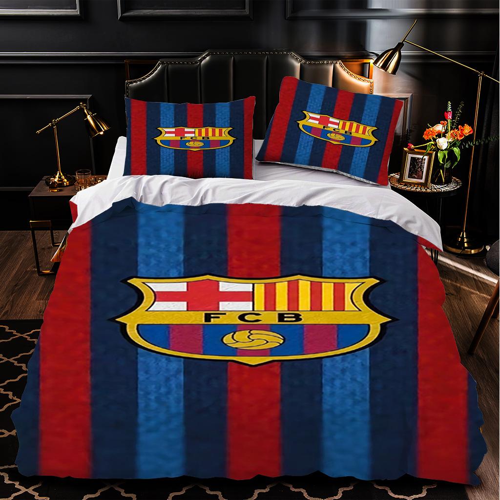 Football Team World Cup Bedding Three-piece Set - 3d Digital Print Home Textiles