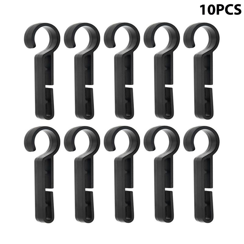 5/10Pcs Plastic Helmet Clips Attachment Head Light Clamps Black Set Headlamp Hard Hat Safety Cap Hook Outdoor Tools