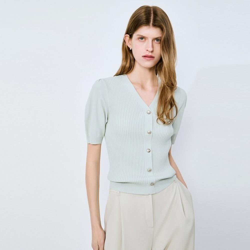 

She S miss рукава цвет V вырез вязать SSkpoo21040 beige/55