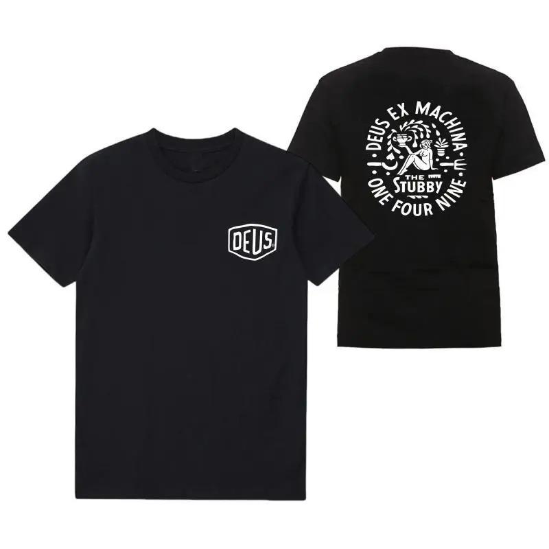 Vendita Calda DEUS EX MACHINA T-Shirt con Stampa Grafica Uomo Donna Manica Corta Streetwear Moda Harajuku Estiva Nuova Maglietta Sportiva Scollo a O Cotone Oversize Top