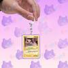 Funny Cute Cat Meme Keychain Accessories Bag Charms Cat Lover Animal Keychains Keyrings Jewelry Fans Cute Cartoon Freinds Gift