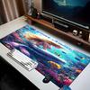 1PC Custom Name Mermaid Fantasy Underwater World Mouse pad, keyboard and mouse desk pad, for computer notebook  Birthday Gift For Any Room Or Office