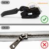 Universal Zipper Repair Kit Quick Instant Detachable Zipper Head Replacement Zipper Slider Pull for Jacket Bags Coat Free Sewing