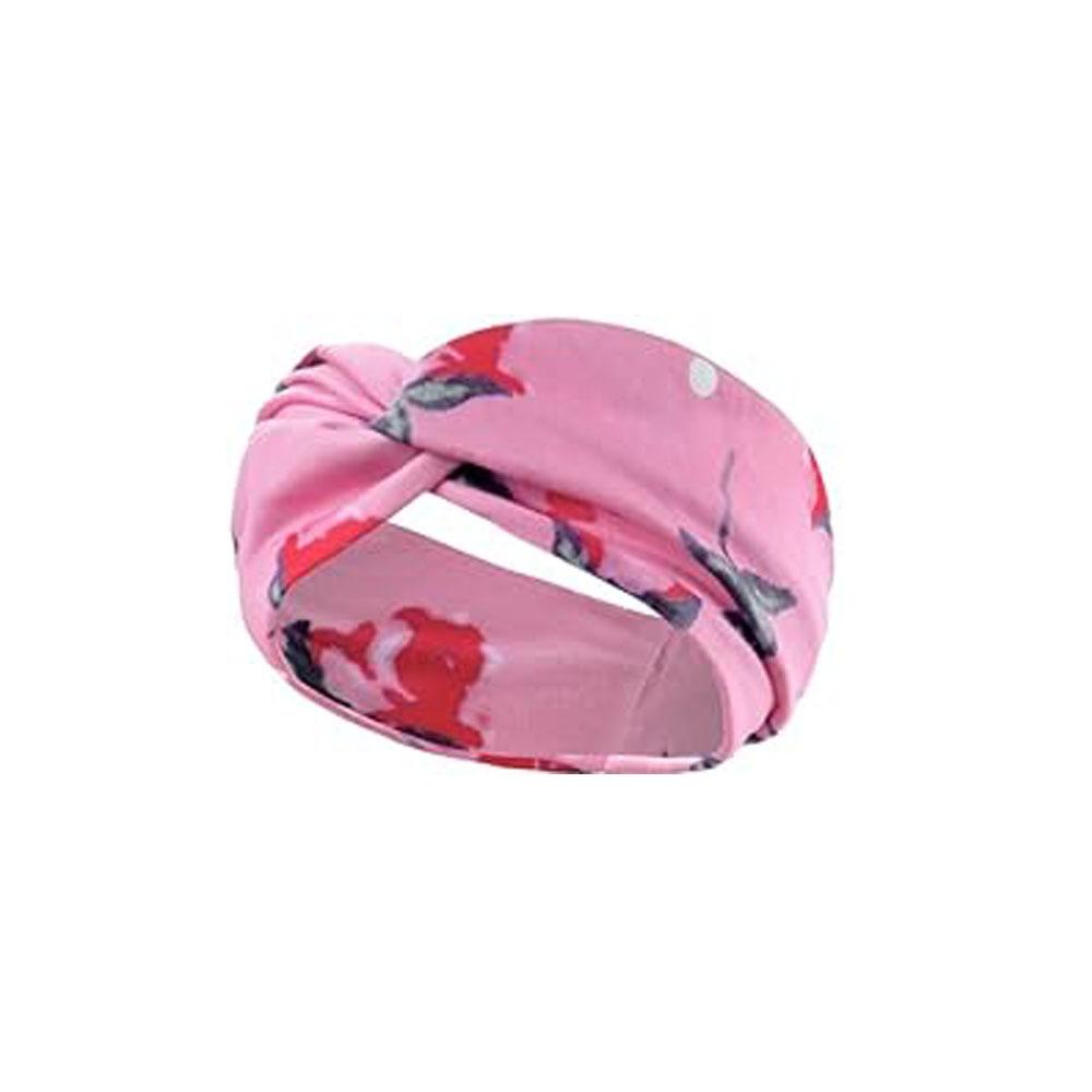 Cashew Flower Headband Sports Running Bohemian Face Wash Makeup Headband Cross Wide-brimmed Headband for Women