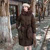 Cotton clothes women's short models, new winter loose hooded fur collar thickened warm medium and long bread clothes jacket