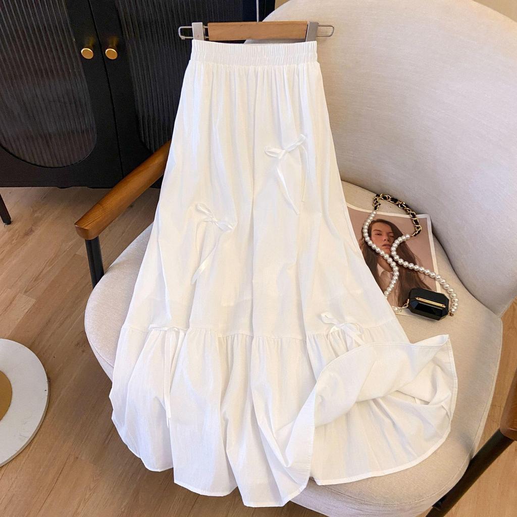 Women's High-Waist A-Line Midi Skirt – Elegant, Figure-Flattering Summer Style