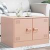 VidaXL Coffee Table Pink 67x50x44 Cm Steel, Side Table, Living Room Table, Tea Table, Sofa End Table, Side Table, 841728