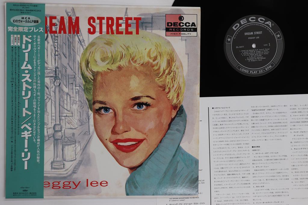 LP Record PEGGY LEE Dream Street MVJJ30050 DECCA 1995 Japan Obi Jazz Used
