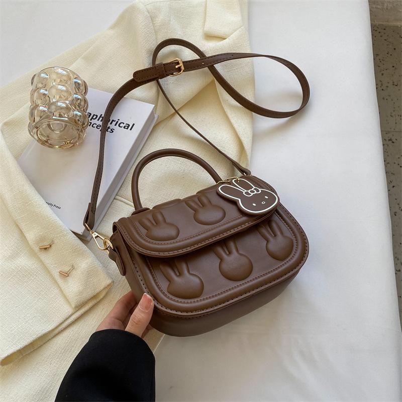 Year of the Rabbit Bag Rabbit Small Round Bag Spring New Fashionable and Cute Versatile Small Bag Portable Messenger Bag Women's Bag