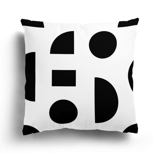 Nordic Black and White Simple Geometric Printing Pattern Cushion Cover Home Living Room Sofa Decoration Pillow Pillow Cover