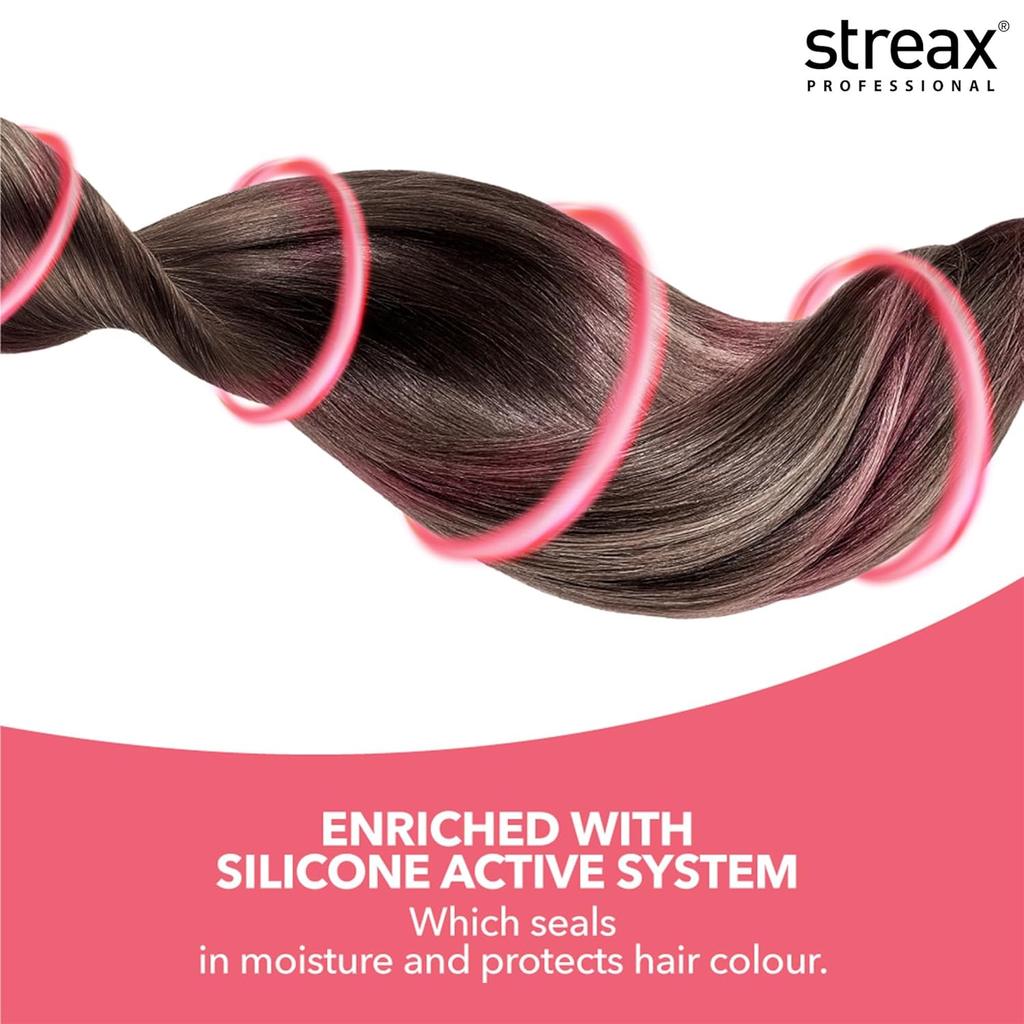 Streax Professional Argan Secrets Permanent Hair Colour Cream Dark Brown 3 Vibrant Soft Shiny Nourishing 90gm