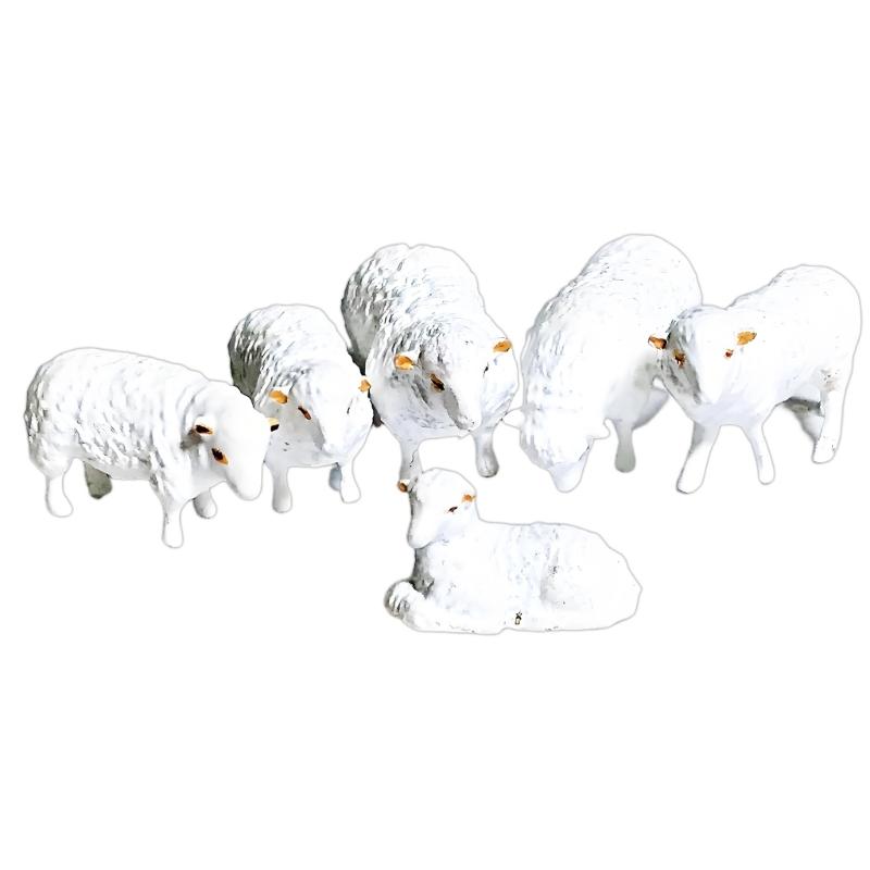 1:87 Scale Hand Painted Resin Collectible Figures Miniature Model Accessories Farm Animals Figure Model Dioramas Figure